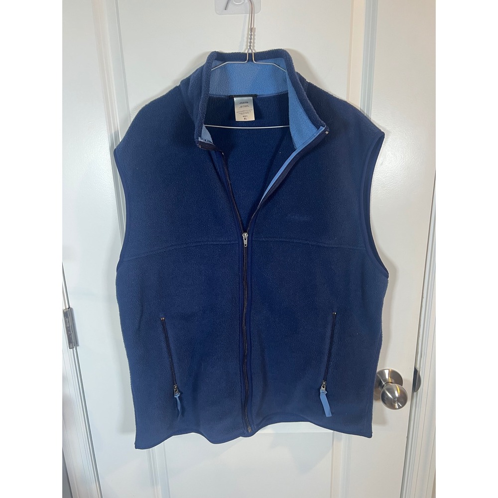 Patagonia Mens Fleece Vest Synchilla Full Zip Navy Blue XL